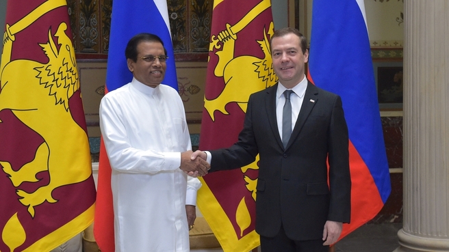 Dmitry Medvedev’s meeting with President of Sri Lanka Maithripala Sirisena