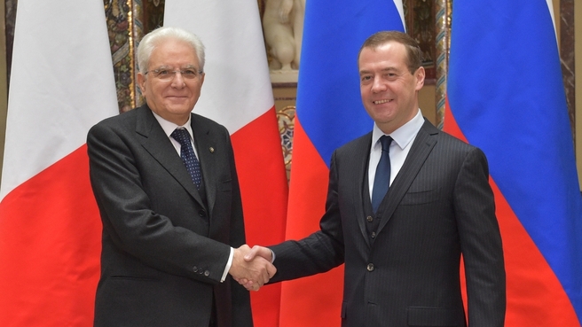 Talks with President of Italy Sergio Mattarella