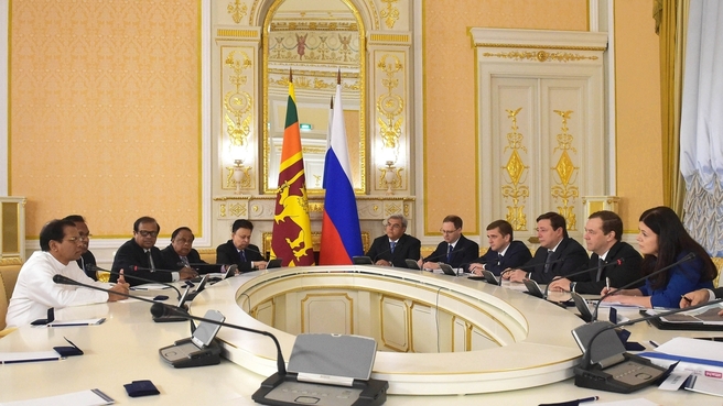 Dmitry Medvedev’s meeting with President of Sri Lanka Maithripala Sirisena